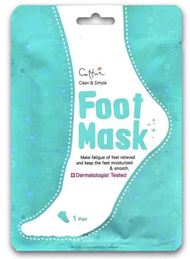 Cettua Clean and Simple Hydrating and Moisturizing Foot Mask with Shea Butter and Peppermint Oil, No Paraben, No PEG, No Pigment | 3 Pack - Image 4